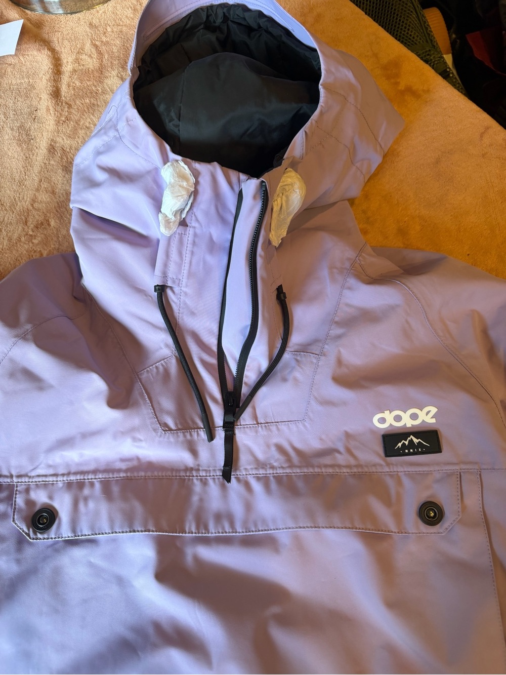Dope womens Lavender Hooded Anorak Jacket